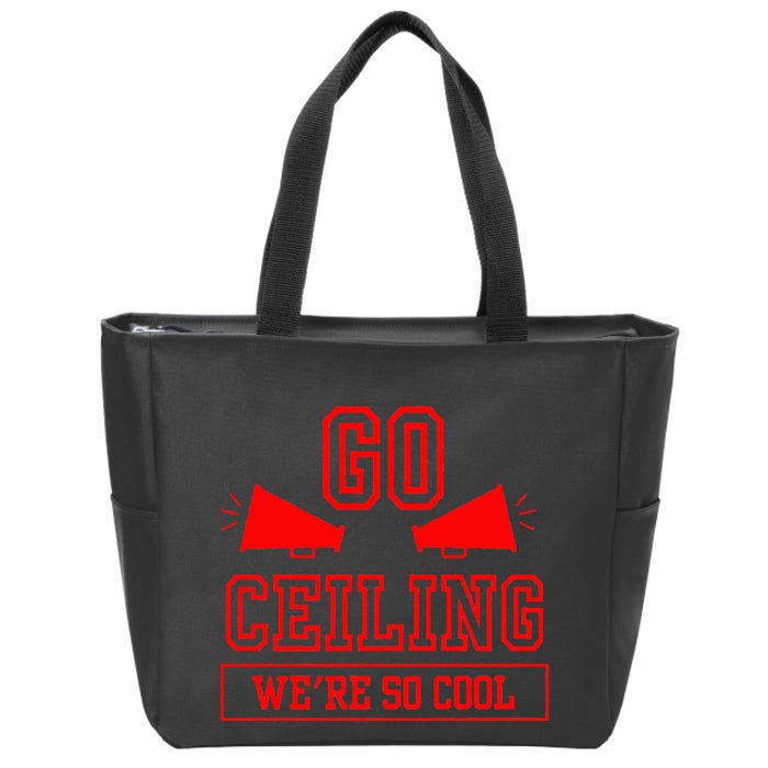 Go ceiling dad pun ceiling fan silly funny Zip Tote Bag