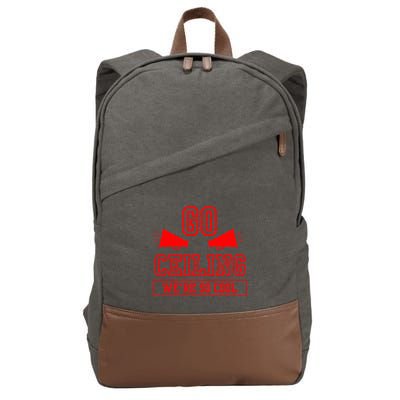 Go ceiling dad pun ceiling fan silly funny Cotton Canvas Backpack