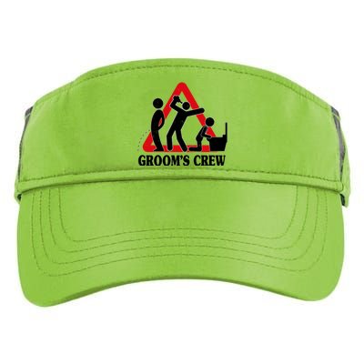 Grooms Crew Drunk Bachelor Party Adult Drive Performance Visor