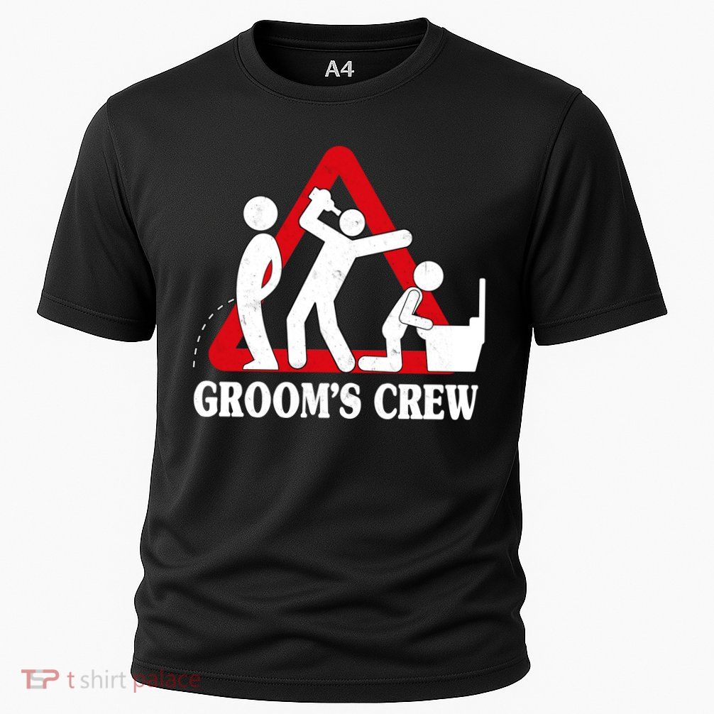 Grooms Crew Drunk Bachelor Party Performance Shirt