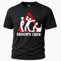 Grooms Crew Drunk Bachelor Party Cooling Performance Crew T-Shirt