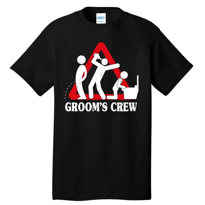 Grooms Crew Drunk Bachelor Party Tall T-Shirt