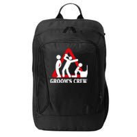 Grooms Crew Drunk Bachelor Party City Backpack