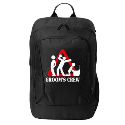 Grooms Crew Drunk Bachelor Party City Backpack