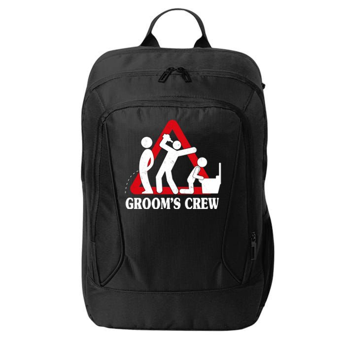 Grooms Crew Drunk Bachelor Party City Backpack