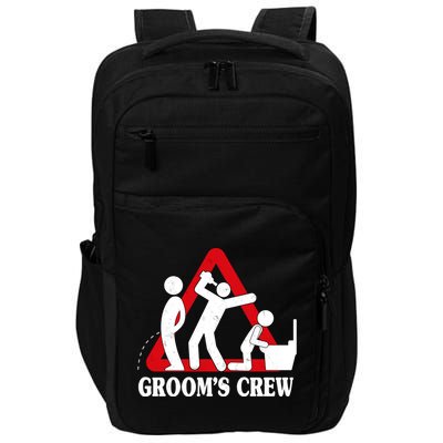 Grooms Crew Drunk Bachelor Party Impact Tech Backpack