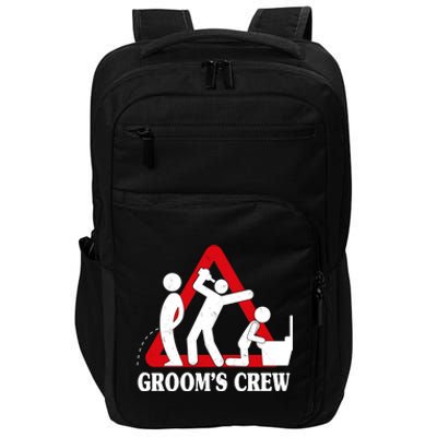 Grooms Crew Drunk Bachelor Party Impact Tech Backpack