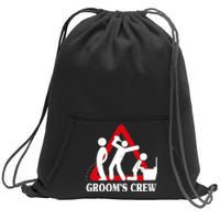 Grooms Crew Drunk Bachelor Party Sweatshirt Cinch Pack Bag