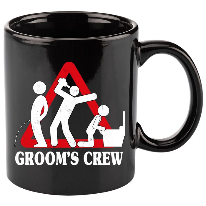 Grooms Crew Drunk Bachelor Party 11oz C Handle Ceramic Mug