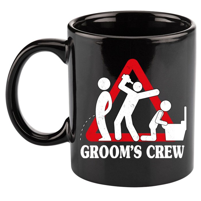 Grooms Crew Drunk Bachelor Party 11oz C Handle Ceramic Mug