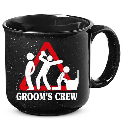 Grooms Crew Drunk Bachelor Party 15oz Campfire Ceramic Mug