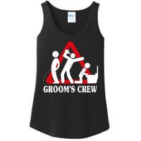 Grooms Crew Drunk Bachelor Party Ladies Essential Tank