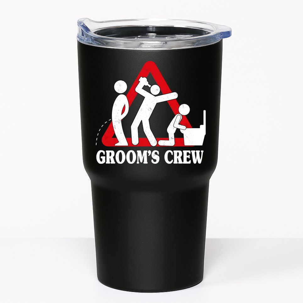 Grooms Crew Drunk Bachelor Party Tumbler
