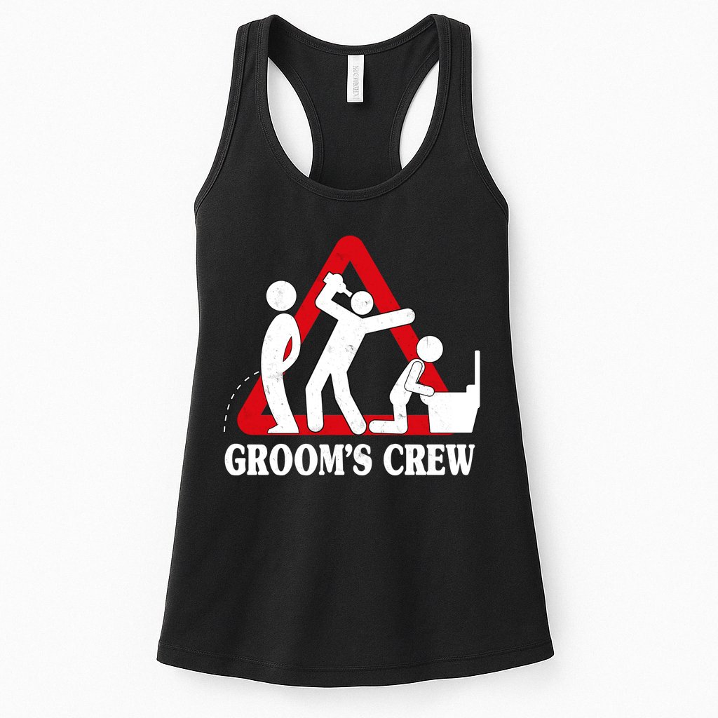 Grooms Crew Drunk Bachelor Party Womens Tank Top