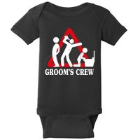 Grooms Crew Drunk Bachelor Party Baby Bodysuit