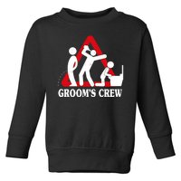 Grooms Crew Drunk Bachelor Party Toddler Sweatshirt