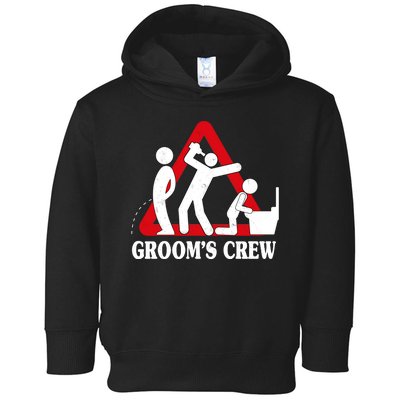 Grooms Crew Drunk Bachelor Party Toddler Hoodie