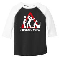 Grooms Crew Drunk Bachelor Party Toddler Fine Jersey T-Shirt