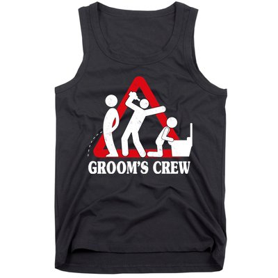 Grooms Crew Drunk Bachelor Party Tank Top