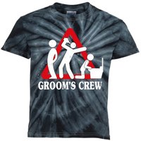 Grooms Crew Drunk Bachelor Party Kids Tie-Dye T-Shirt