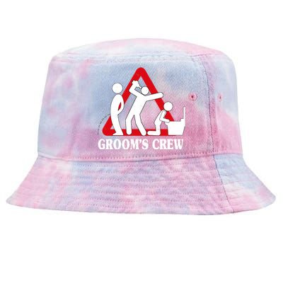 Grooms Crew Drunk Bachelor Party Tie-Dyed Bucket Hat