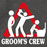 Grooms Crew Drunk Bachelor Party Vector Backpack