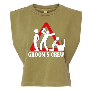 Grooms Crew Drunk Bachelor Party Garment-Dyed Women's Muscle Tee