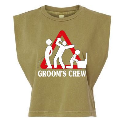 Grooms Crew Drunk Bachelor Party Garment-Dyed Women's Muscle Tee