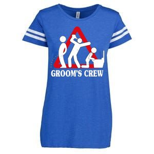 Grooms Crew Drunk Bachelor Party Enza Ladies Jersey Football T-Shirt