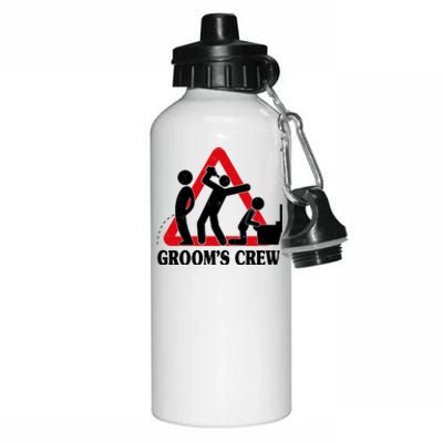 Grooms Crew Drunk Bachelor Party Aluminum Water Bottle