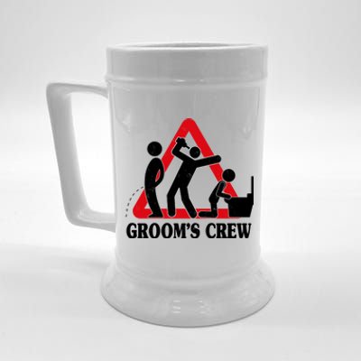 Grooms Crew Drunk Bachelor Party Beer Stein