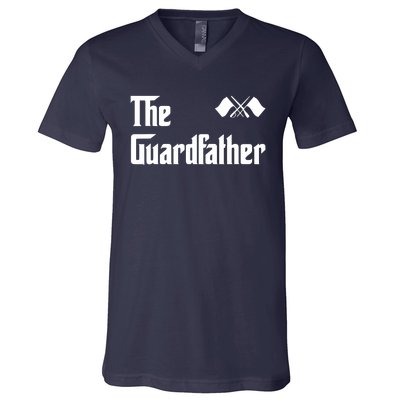 Guardfather Color Dad Gift V-Neck T-Shirt