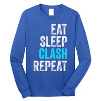 Gaming Clan Eat Sleep Clash Repeat Clans Vintage Great Gift Long Sleeve Shirt