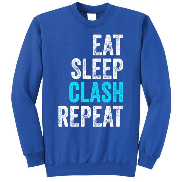 Gaming Clan Eat Sleep Clash Repeat Clans Vintage Great Gift Sweatshirt