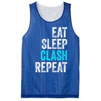 Gaming Clan Eat Sleep Clash Repeat Clans Vintage Great Gift Mesh Reversible Basketball Jersey Tank