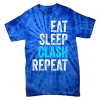 Gaming Clan Eat Sleep Clash Repeat Clans Vintage Great Gift Tie-Dye T-Shirt