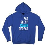 Gaming Clan Eat Sleep Clash Repeat Clans Vintage Great Gift Tall Hoodie