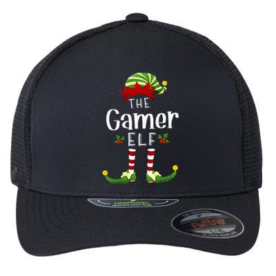 Gamer Christmas Elf Matching Pajama XMas Party Flexfit Unipanel Trucker Cap