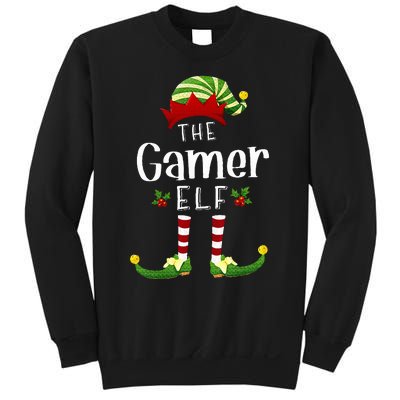 Gamer Christmas Elf Matching Pajama XMas Party Sweatshirt