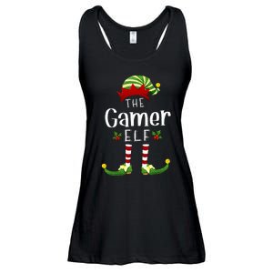 Gamer Christmas Elf Matching Pajama XMas Party Ladies Essential Flowy Tank