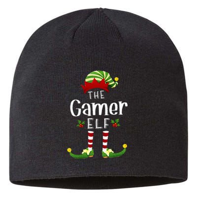 Gamer Christmas Elf Matching Pajama XMas Party Sustainable Beanie