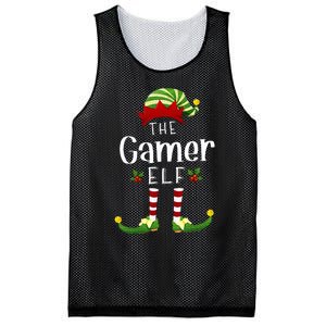 Gamer Christmas Elf Matching Pajama XMas Party Mesh Reversible Basketball Jersey Tank