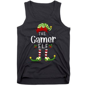 Gamer Christmas Elf Matching Pajama XMas Party Tank Top