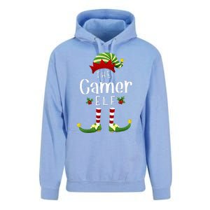 Gamer Christmas Elf Matching Pajama XMas Party Unisex Surf Hoodie