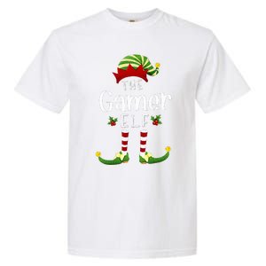 Gamer Christmas Elf Matching Pajama XMas Party Garment-Dyed Heavyweight T-Shirt