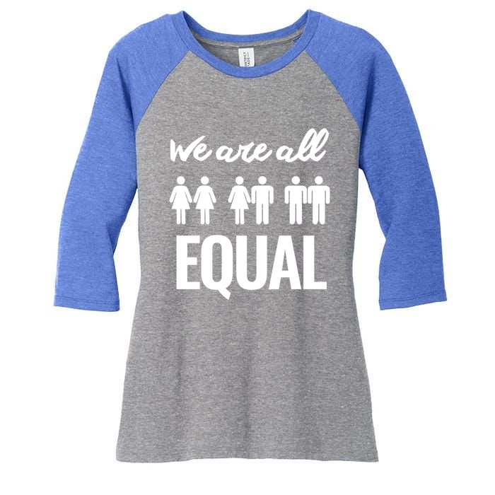 Gift Ctivists Equality Cute Gift Women's Tri-Blend 3/4-Sleeve Raglan Shirt