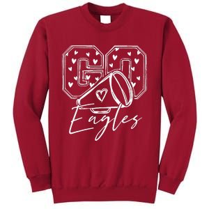 Go Cheer Eagles Design Gift Tall Sweatshirt