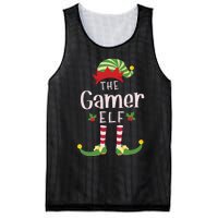 Gamer Christmas Elf Matching Pajama Xmas Party Mesh Reversible Basketball Jersey Tank