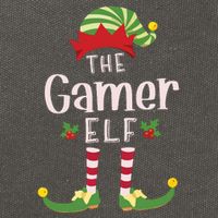 Gamer Christmas Elf Matching Pajama Xmas Party Cotton Canvas Backpack