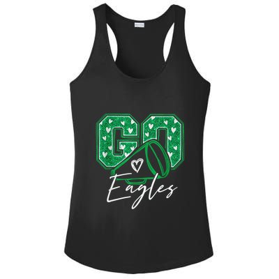 Go Cheer Eagles Saying Females And Males Ladies PosiCharge Competitor Racerback Tank